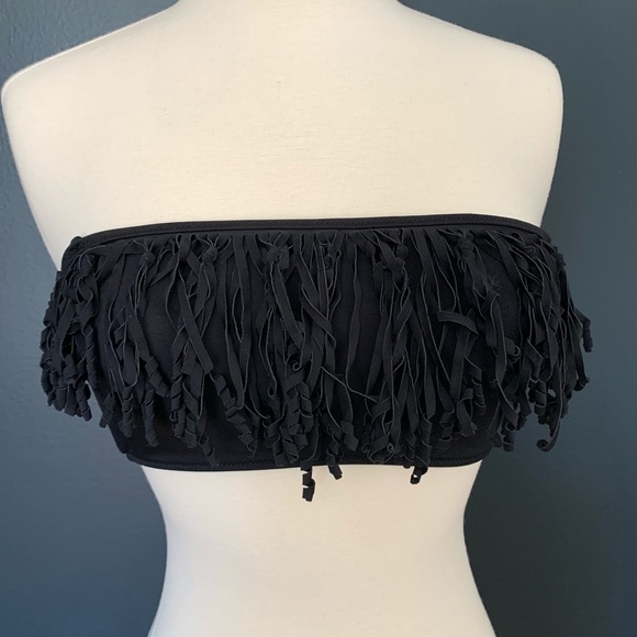 Victoria's Secret Black Fringe Bikini Set size Sm - Picture 2 of 7
